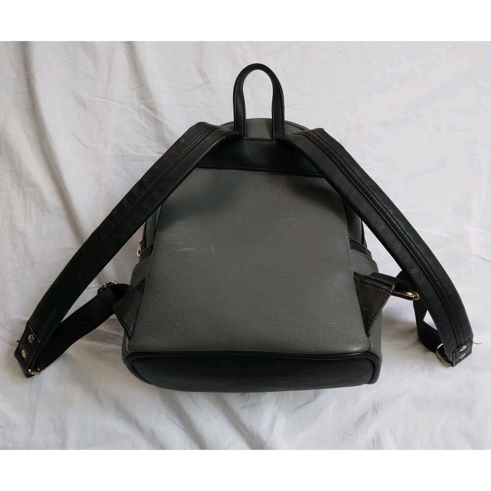 Harry Potter Loungefly Gryffindor Mini Backpack Gray Faux Leather Cosplay - Picture 10 of 12